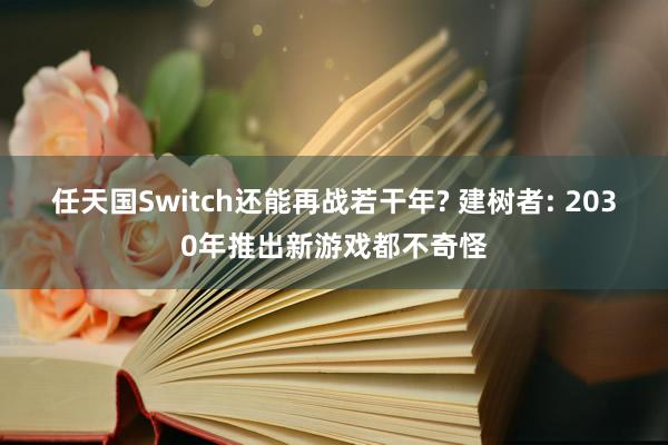 任天国Switch还能再战若干年? 建树者: 2030年推出新游戏都不奇怪
